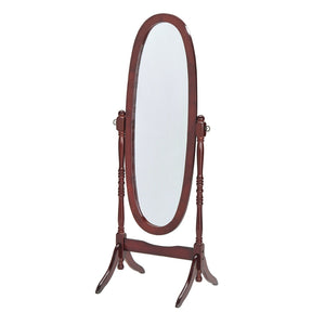 Home Basics Freestanding Oval Mirror, Mahogany  $60.00 EACH, CASE PACK OF 1