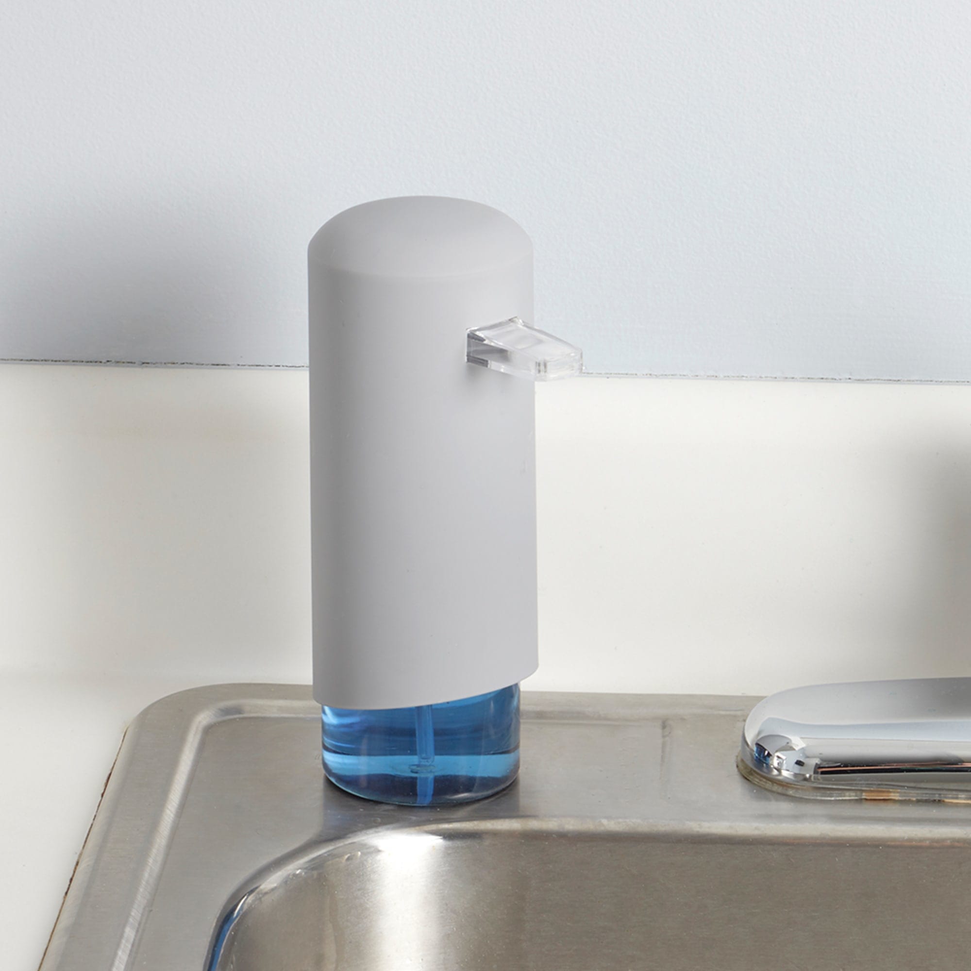 Home Basics 8 oz. Tall Narrow Countertop Foaming Soap Dispenser, Grey $4.00 EACH, CASE PACK OF 12