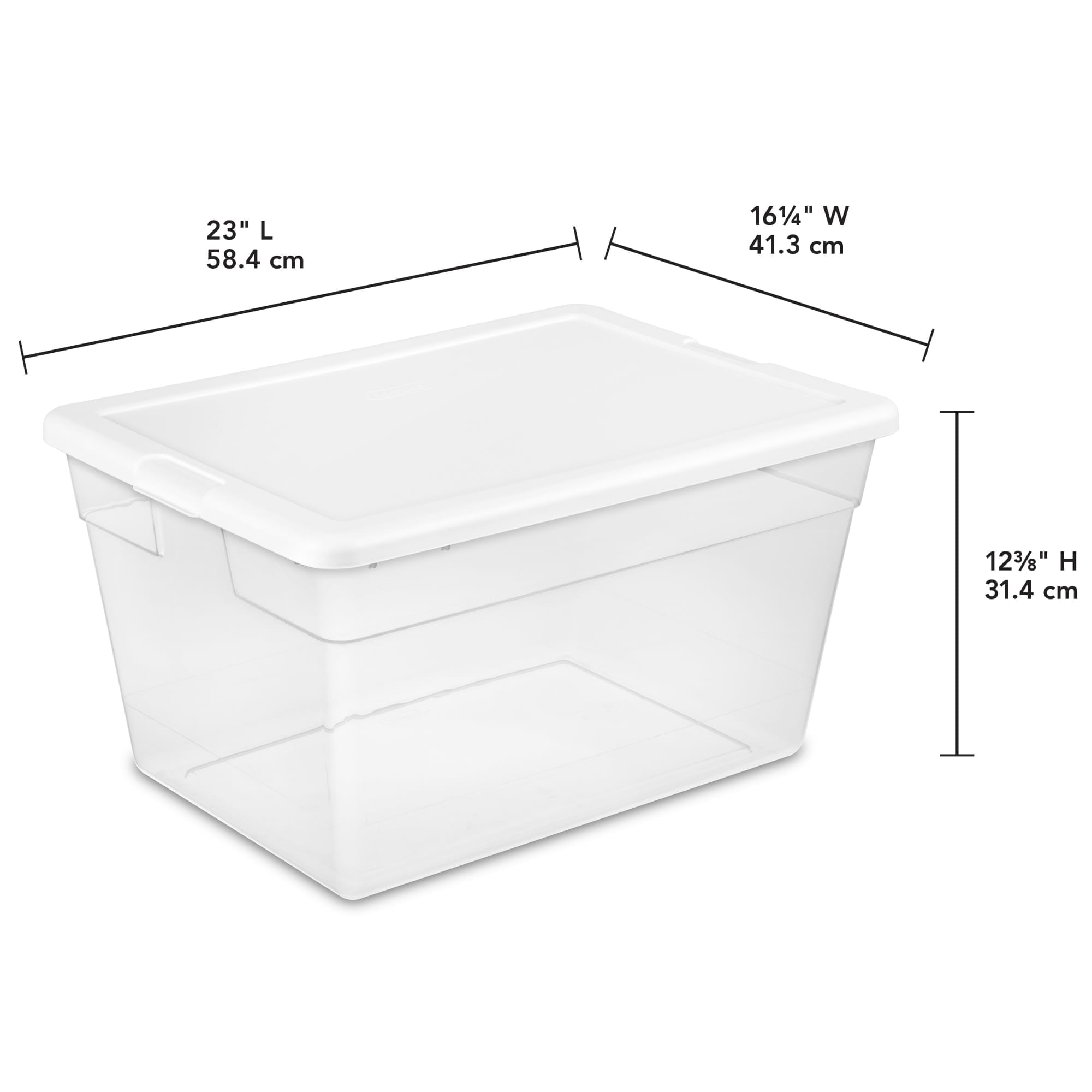 Sterilite 56 Quart / 53 Liter Storage Box $15.00 EACH, CASE PACK OF 8