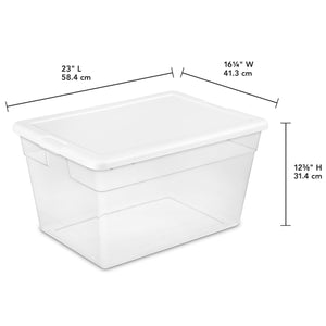 Sterilite 56 Quart / 53 Liter Storage Box $15.00 EACH, CASE PACK OF 8