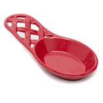 Load image into Gallery viewer, Home Basics Weave Cast Iron Spoon Rest, Red $5.00 EACH, CASE PACK OF 6
