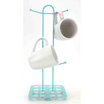 Load image into Gallery viewer, Home Basics Trinity Collection Mug Tree, Turquoise $5.00 EACH, CASE PACK OF 12
