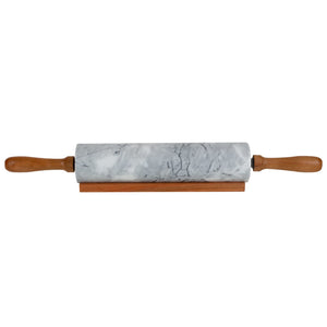 Home Basics Marble Rolling Pin with Easy Grip Handles and Display Stand, White $12.00 EACH, CASE PACK OF 6