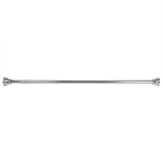 Load image into Gallery viewer, Home Basics Empire 47-72” Adjustable Tension Mounted Straight Steel Shower Curtain Rod, Chrome $12.00 EACH, CASE PACK OF 12
