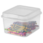 Load image into Gallery viewer, Sterilite Large FlipTop Square Plastic Storage Container $2.00 EACH, CASE PACK OF 12
