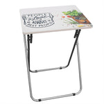 Load image into Gallery viewer, Home Basics For the Love of Food Multi-Purpose Foldable TV Tray Table, White $15.00 EACH, CASE PACK OF 6
