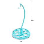Load image into Gallery viewer, Home Basics Lattice Collection Cast Iron Banana Hanger, Turquoise $10.00 EACH, CASE PACK OF 6
