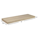 Load image into Gallery viewer, Home Basics 30&quot; MDF Floating Shelf, Oak $12.00 EACH, CASE PACK OF 6
