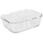 Load image into Gallery viewer, Home Basics 74 oz. Rectangle Borosilicate Glass Food Storage Container with Plastic Locking Lid $9.00 EACH, CASE PACK OF 12
