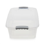 Load image into Gallery viewer, Home Basics 20 Liter Rectangular Plastic Storage Container with lid, Clear $10 EACH, CASE PACK OF 9
