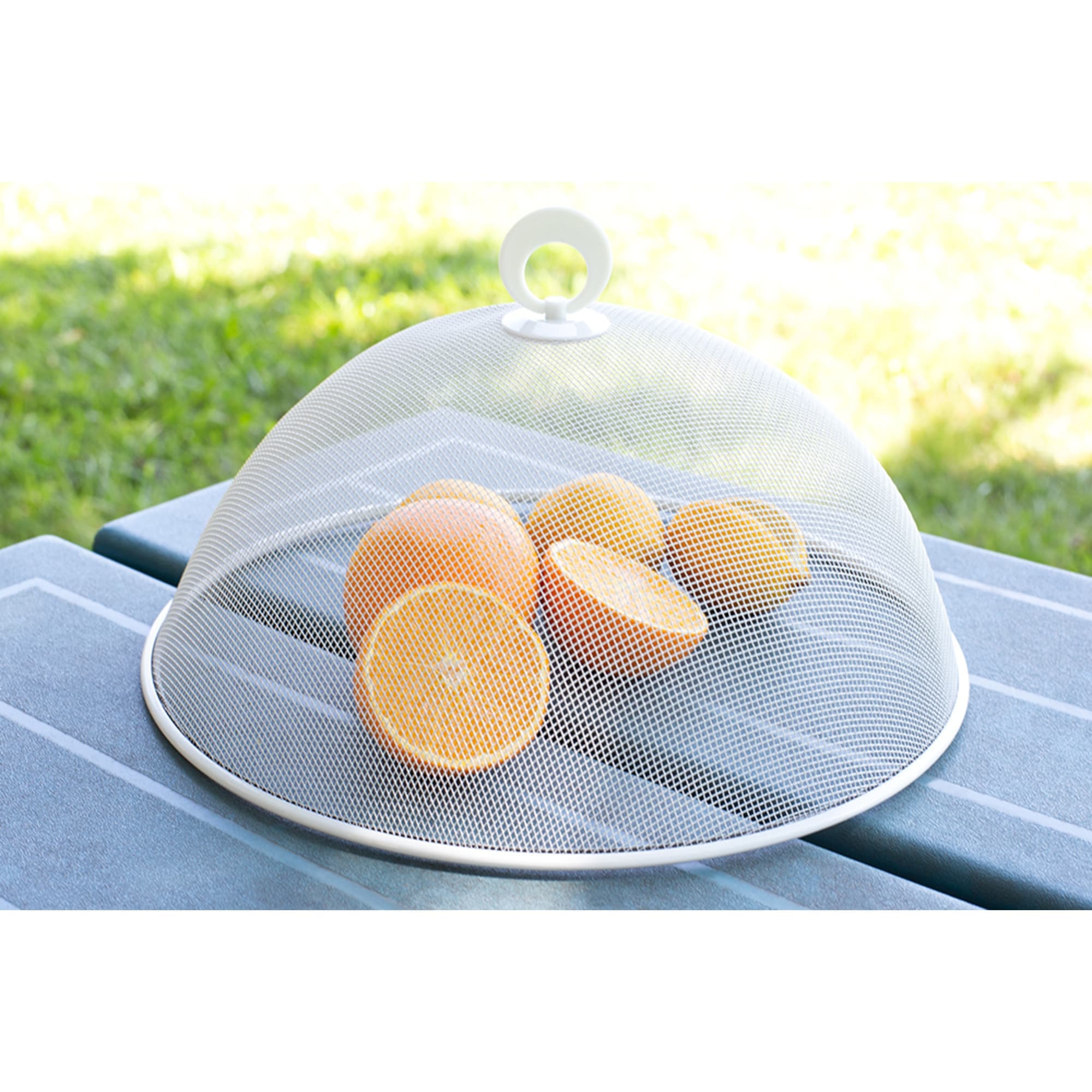 Home Basics Round Mesh Metal Food Plate Cover, White $2.00 EACH, CASE PACK OF 24