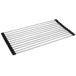 Load image into Gallery viewer, Home Basics Roll Up Dish Drying Rack, Black $8.00 EACH, CASE PACK OF 12
