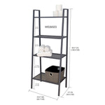 Load image into Gallery viewer, Home Basics Medium 4 Tier Metal Rack, (24” x 14” x 58), Grey $50.00 EACH, CASE PACK OF 1
