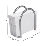 Load image into Gallery viewer, Home Basics Simplicity Collection Upright Freestanding Napkin Holder, Satin Nickel $4.00 EACH, CASE PACK OF 12
