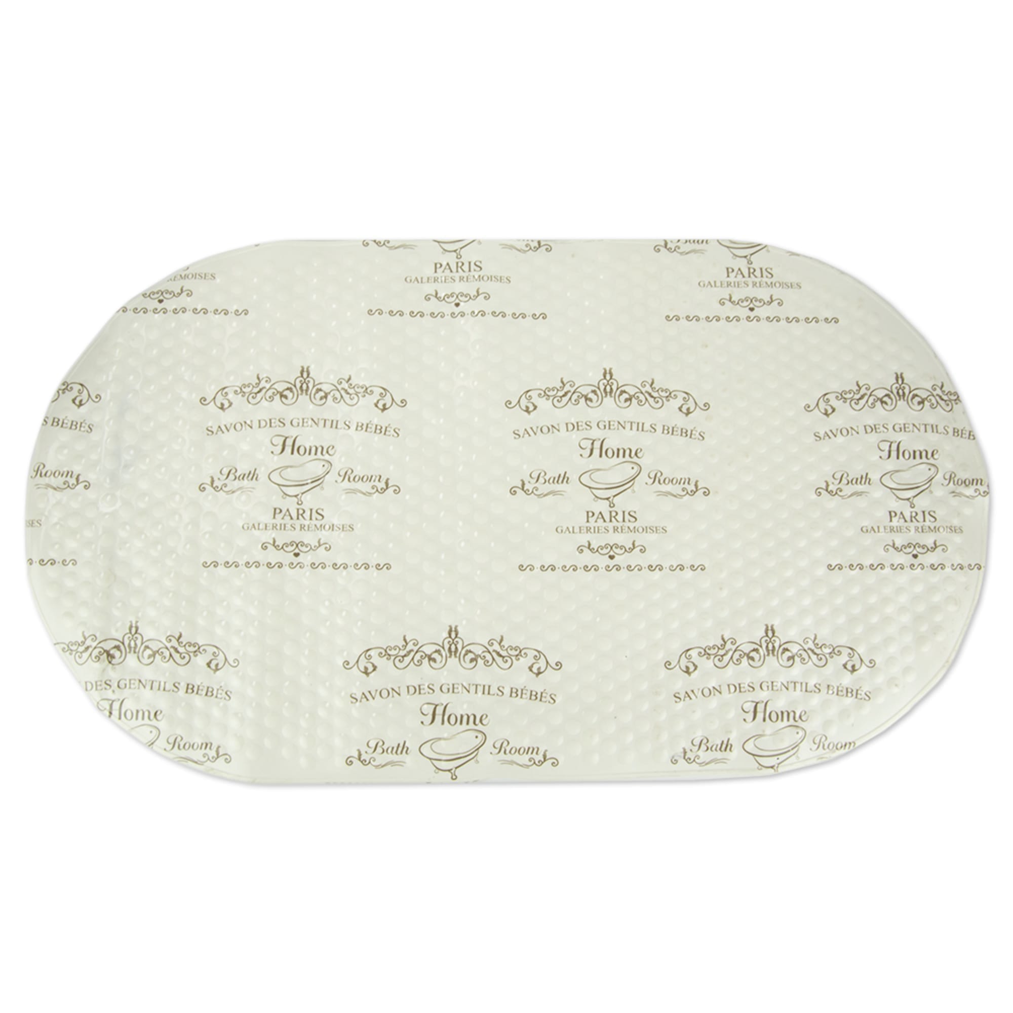 Home Basics Paris Bath Mat, White $4.00 EACH, CASE PACK OF 12