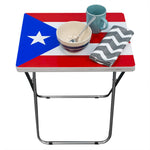 Load image into Gallery viewer, Home Basics Puerto Rican Flag Multi-Purpose Table, Silver $15.00 EACH, CASE PACK OF 6
