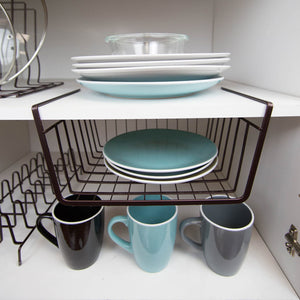 Home Basics Concord Bronze Collection 12.5" Under the Shelf Basket $4.00 EACH, CASE PACK OF 6