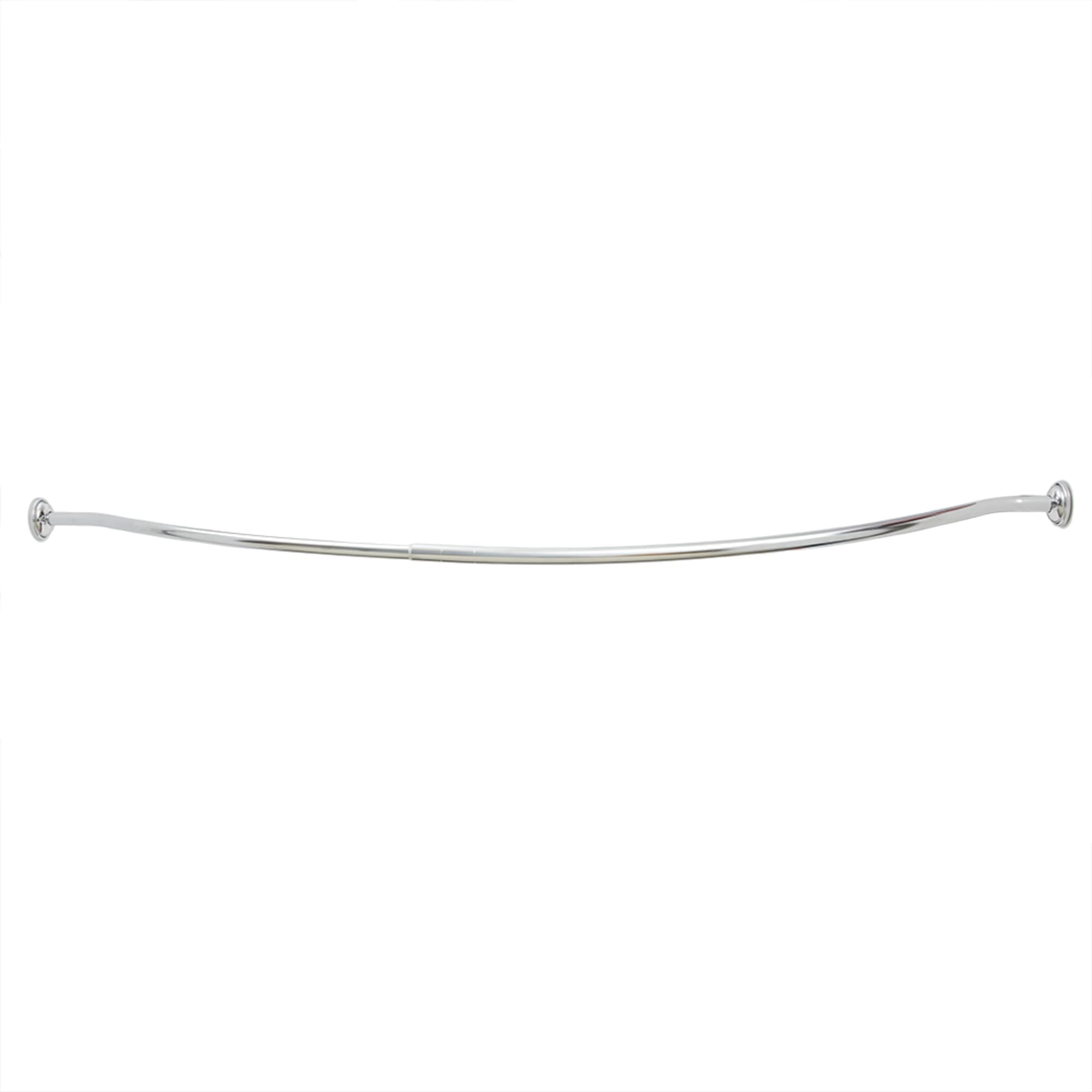 Honey-Can-Do 72 Curved Shower Rod, Brushed Nickel