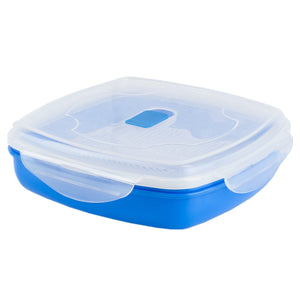 Home Basics Plastic  Microwave Steamer, Blue $2.50 EACH, CASE PACK OF 12