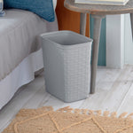 Load image into Gallery viewer, Sterilite 3.4 Gallon/13 Liter Weave Wastebasket Cement $6.00 EACH, CASE PACK OF 6
