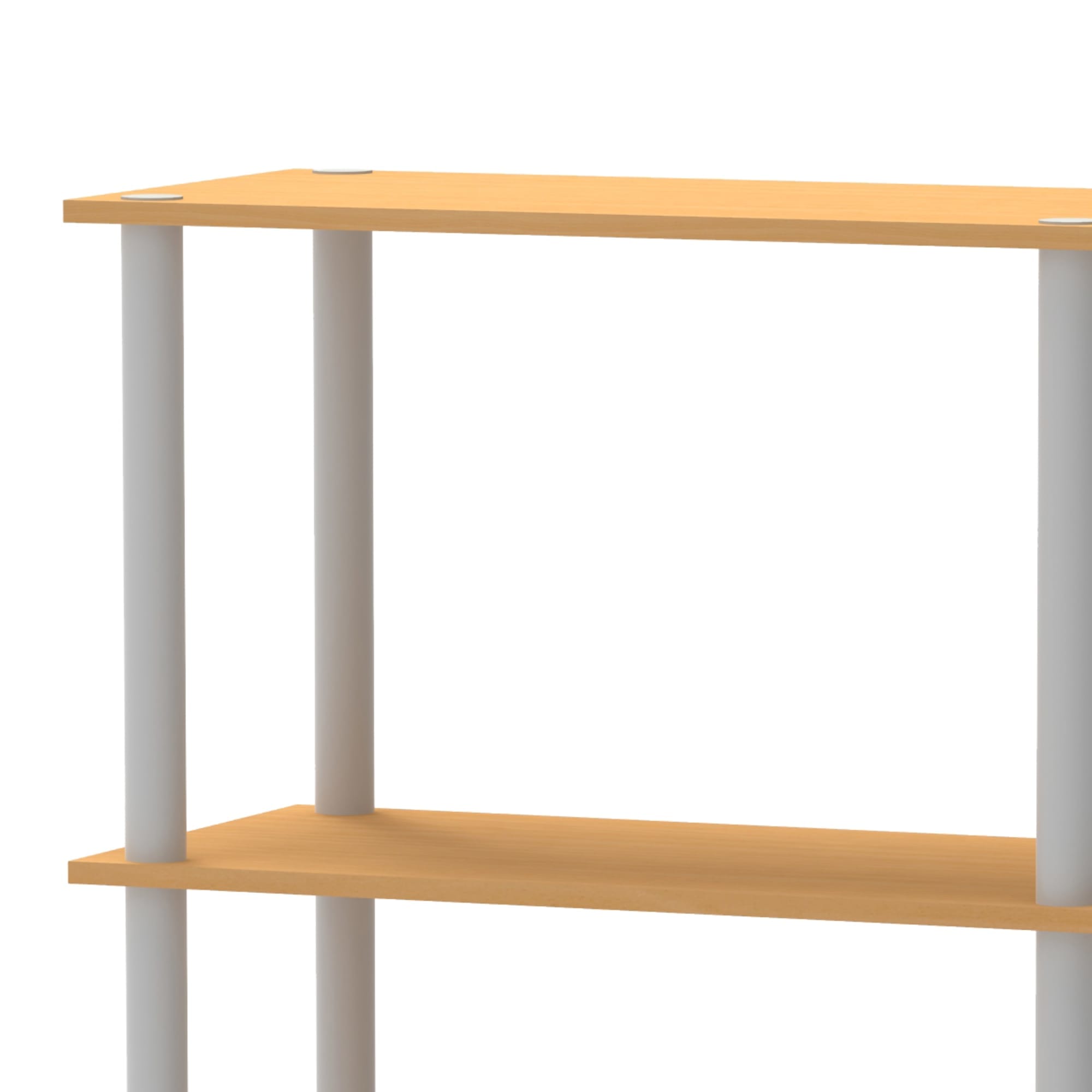 Home Basics 4 Tier Storage Shelf with Cabinet, Natural $40.00 EACH, CASE PACK OF 1
