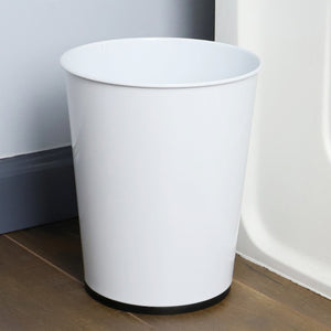 Home Basics Open Top 8 Lt Waste Bin, (9.5" x 10.25"), White $6.00 EACH, CASE PACK OF 12