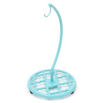 Load image into Gallery viewer, Home Basics Lattice Collection Cast Iron Banana Hanger, Turquoise $10.00 EACH, CASE PACK OF 6
