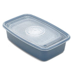 Load image into Gallery viewer, Home Basics 6 Piece Rectangular Plastic Meal Prep Set, Blue $6.00 EACH, CASE PACK OF 7
