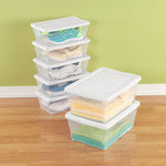 Load image into Gallery viewer, Sterilite 6 Quart / 5.7 Liter Storage Box $3.00 EACH, CASE PACK OF 12
