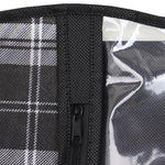 Load image into Gallery viewer, Home Basics Plaid Non-Woven Garment Bag with Clear Plastic Panel, Black
 $3.00 EACH, CASE PACK OF 12
