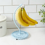 Load image into Gallery viewer, Home Basics Sunflower Cast Iron Banana Fruit Holder, Light Blue
 $10.00 EACH, CASE PACK OF 6
