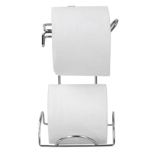 Home Basics Chrome Plated Steel Over the Tank Toilet Paper Holder $4.00 EACH, CASE PACK OF 12