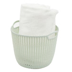 Load image into Gallery viewer, Home Basics Round Medium Crochet Plastic Basket - Assorted Colors
