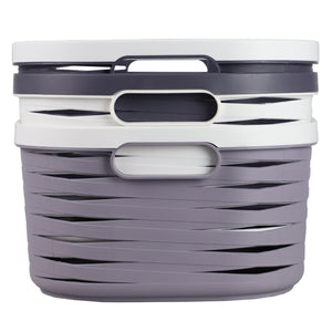 Home Basics Avaris X-large Plastic Storage Basket - Assorted Colors
