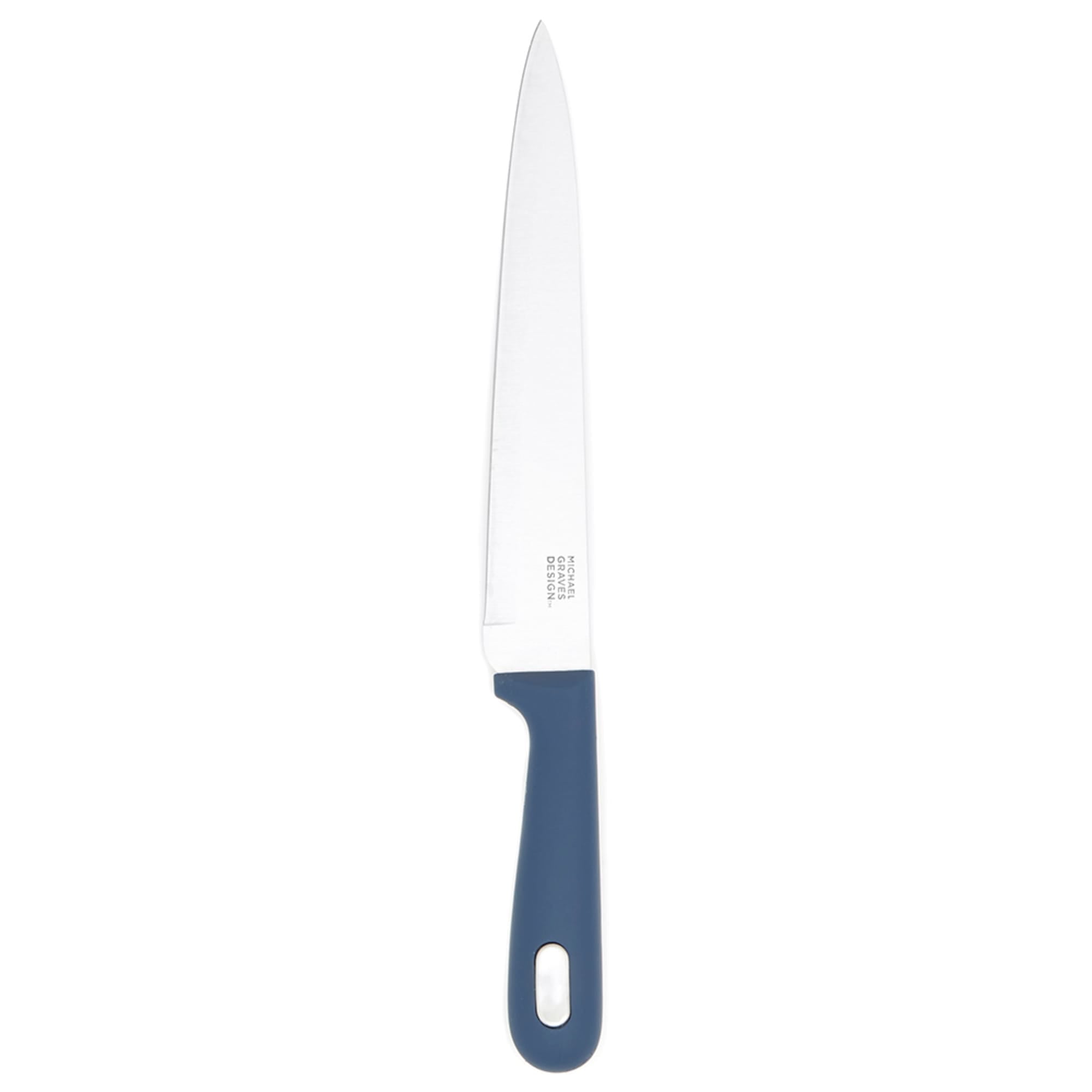 Michael Graves Design Comfortable Grip 8 inch Stainless Steel Slicing Knife, Indigo $3.00 EACH, CASE PACK OF 24