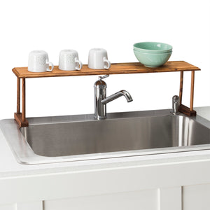 Home Basics Space-Saving Pine Wood Over the Sink Multi-Use Shelf $5.00 EACH, CASE PACK OF 6