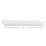 Load image into Gallery viewer, Home Basics Long Rectangle Floating Shelf, White $10.00 EACH, CASE PACK OF 6
