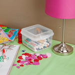 Load image into Gallery viewer, Sterilite Large FlipTop Square Plastic Storage Container $2.00 EACH, CASE PACK OF 12
