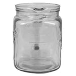 Load image into Gallery viewer, Home Basics 67.7 oz Glass Mason Jar Pitcher with Measurement Markings and Easy Grip Handle, Clear $3.00 EACH, CASE PACK OF 6
