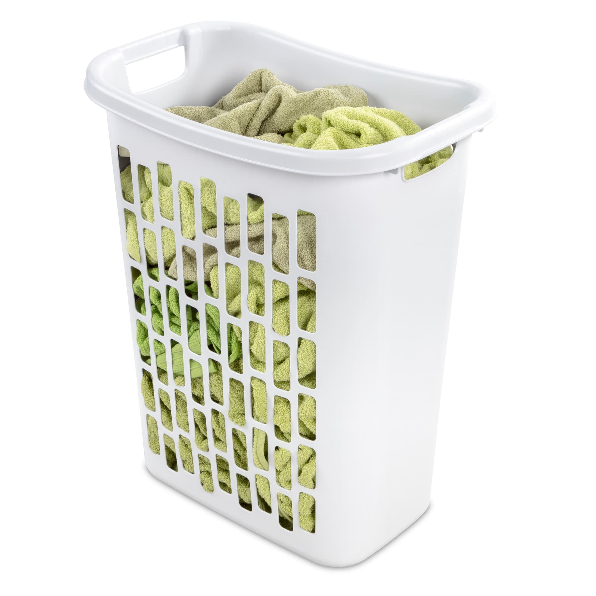 Sterilite Rectangular Open Hamper, White $12.50 EACH, CASE PACK OF 6