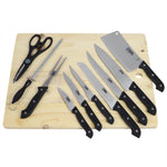 Load image into Gallery viewer, Home Basics 10 Piece Knife Set with Cutting Board $12.00 EACH, CASE PACK OF 6
