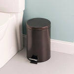 Load image into Gallery viewer, Home Basics 12 Liter Round Waste Bin, Bronze $15 EACH, CASE PACK OF 4
