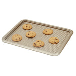 Load image into Gallery viewer, Home Basics Aurelia Non-Stick 12.6” x 16” Carbon Steel Cookie Sheet, Gold $6 EACH, CASE PACK OF 12
