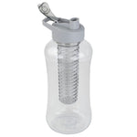 Load image into Gallery viewer, Home Basics 60 oz. Plastic Infuser Travel Bottle, Grey $5.00 EACH, CASE PACK OF 12
