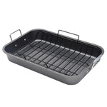 Load image into Gallery viewer, Baker’s Secret Enhanced 20-inch x 14-inch Non-Stick Steel Roaster Pan with Rack $20.00 EACH, CASE PACK OF 6

