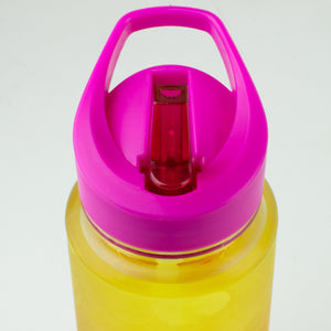 Home Basics 24 oz. Plastic Sports Bottle with Rubber Grip - Assorted Colors