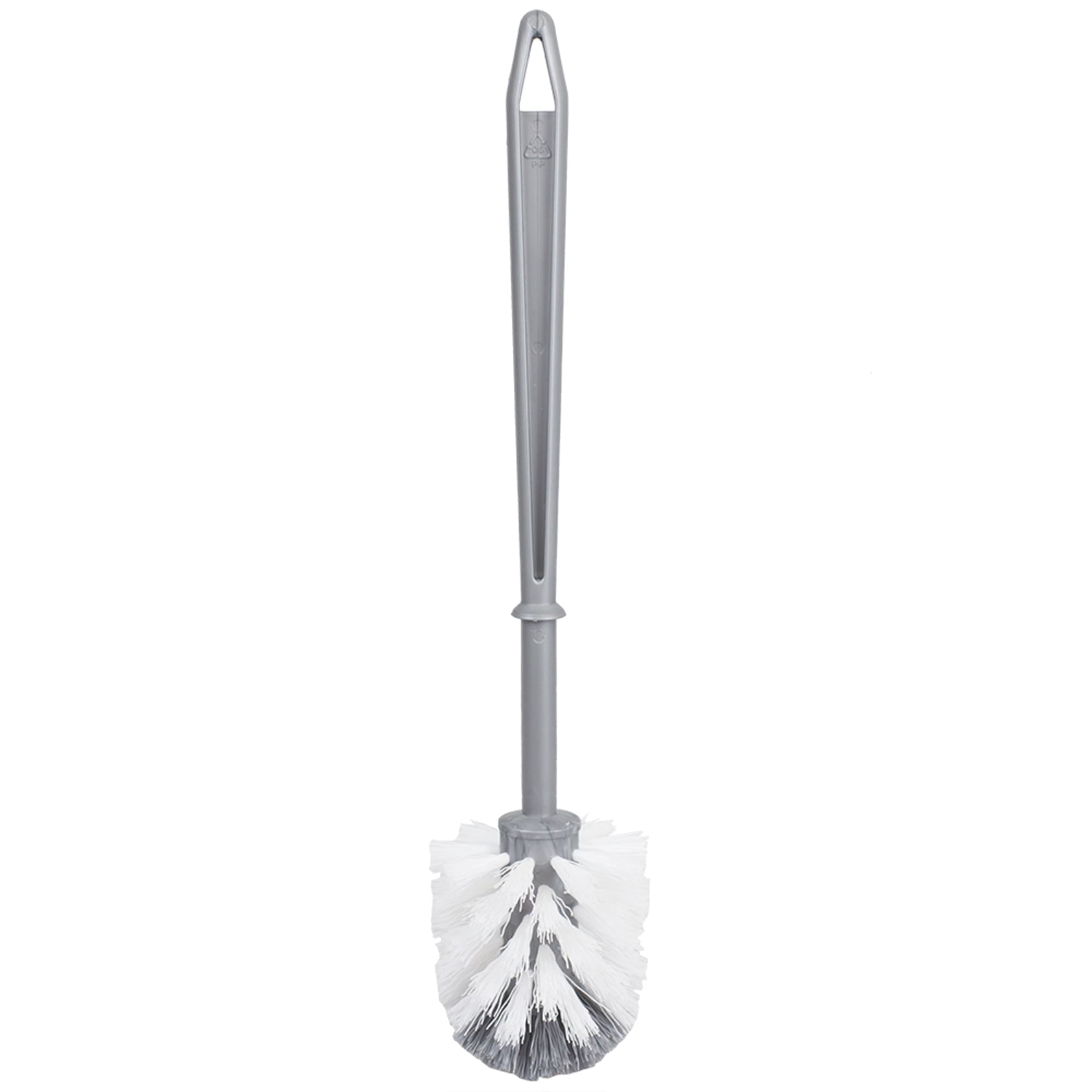 Home Basics Plastic Toilet Brush with Compact Holder, Grey $4.00 EACH, CASE PACK OF 12