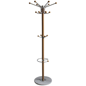 Home Basics Coat Rack with Heavy Duty Marble Base, Natural $25.00 EACH, CASE PACK OF 1