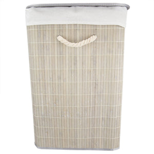 Home Basics Rectangular Bamboo Hamper, Grey $15.00 EACH, CASE PACK OF 6