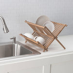 Load image into Gallery viewer, Home Basics Rustic Collection Pine Folding Dish Rack $5.00 EACH, CASE PACK OF 6
